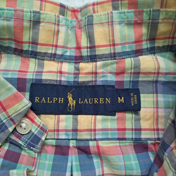 Ralph Lauren Yellow Oxford Button Down Shirt - Picture 5 of 6